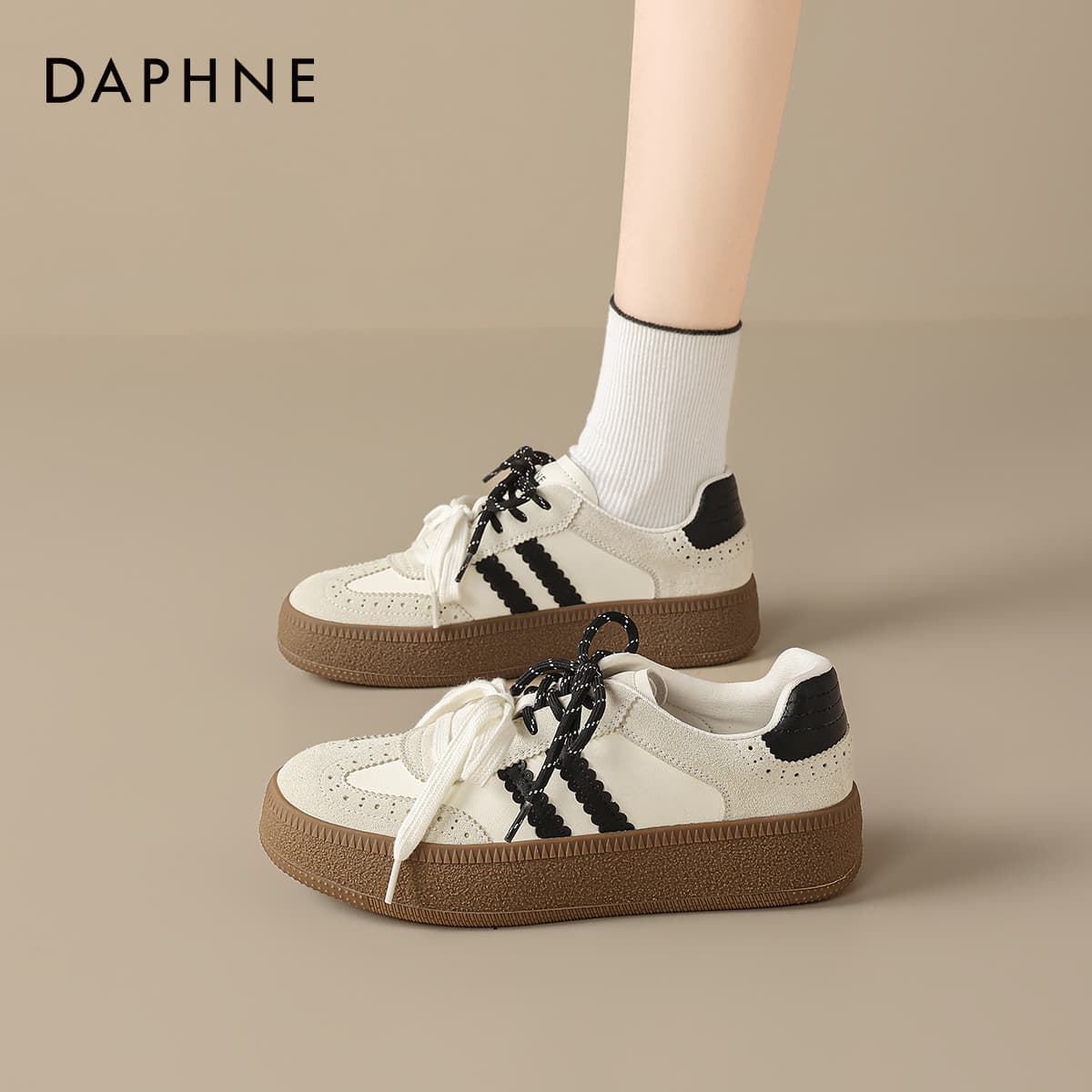 Кроссовки DAPHNE Кеды для скейтбординга Low Топ Женские - изображение 4