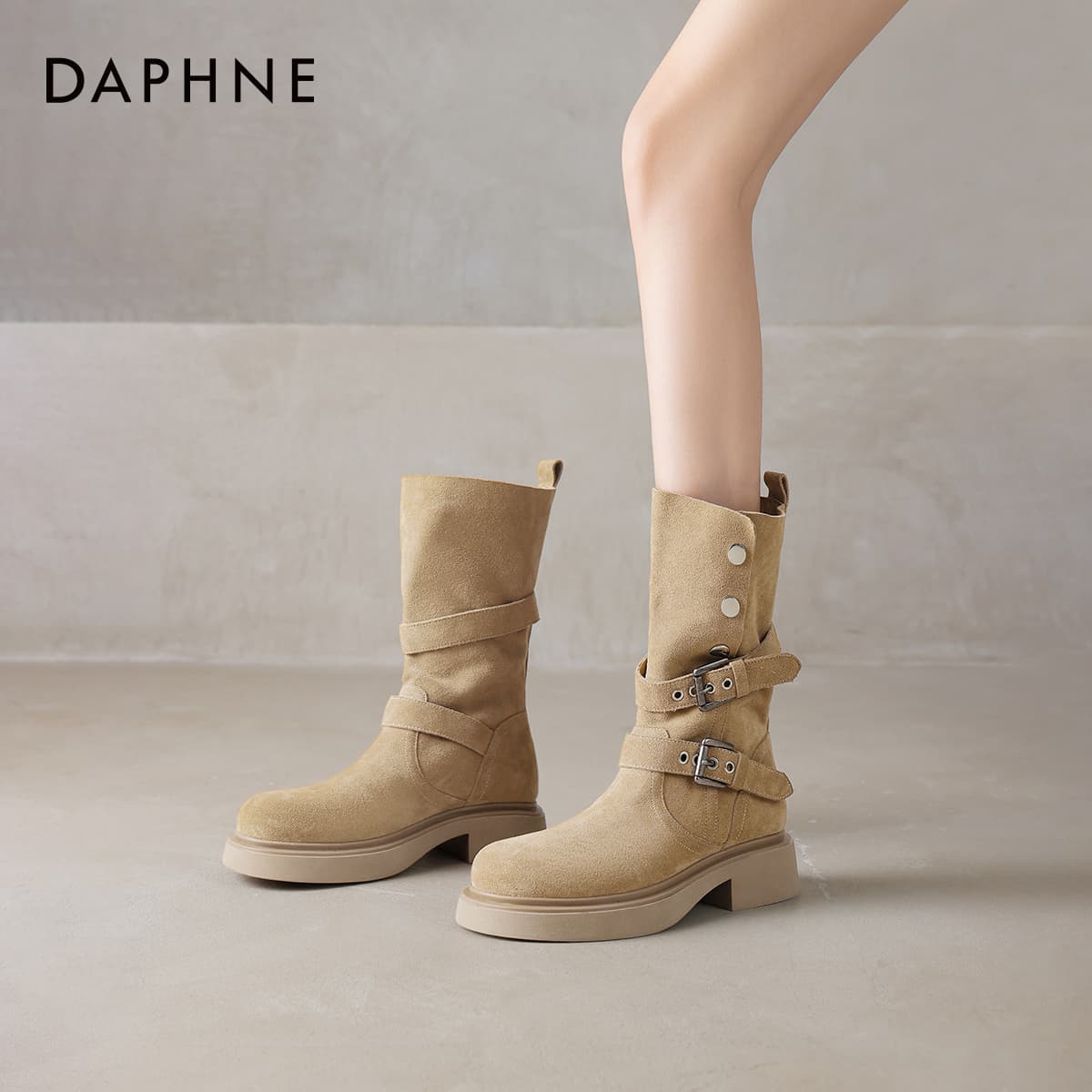 Ботинки DAPHNE Женские сапоги до колена - изображение 14
