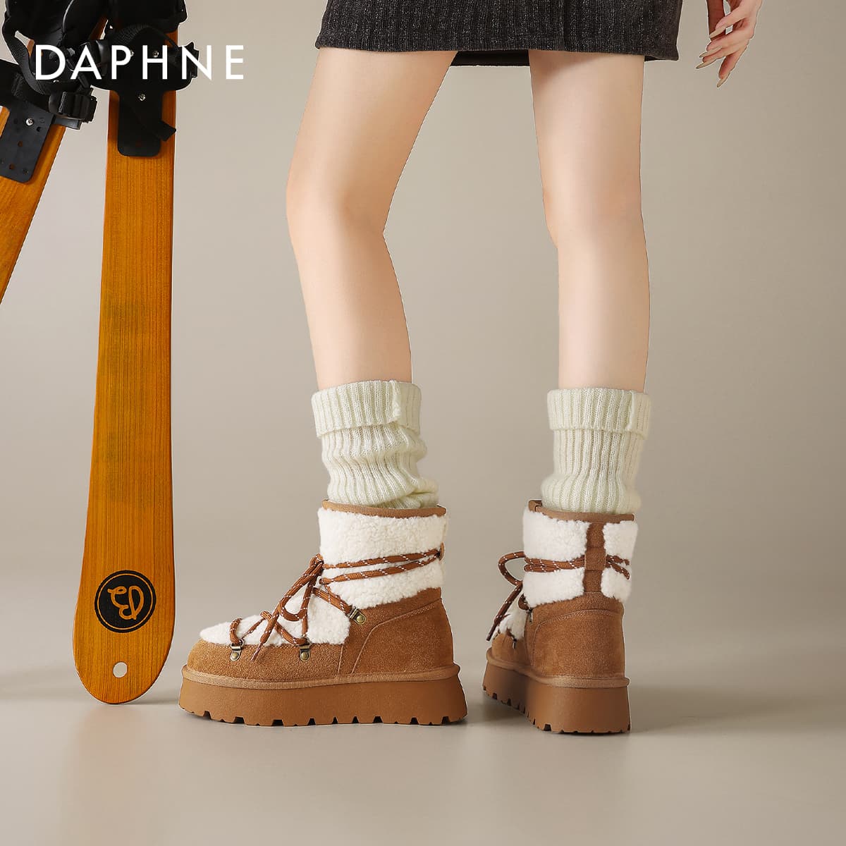 Ботинки зимние Daphne Сноубутсы Женские - изображение 4