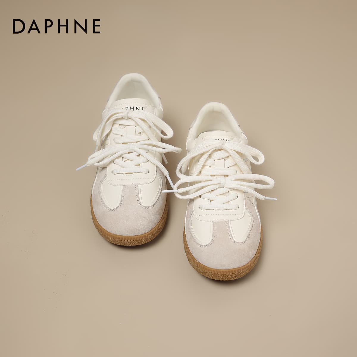 Кроссовки DAPHNE German Army Trainers Low Top Beige Women's - изображение 5