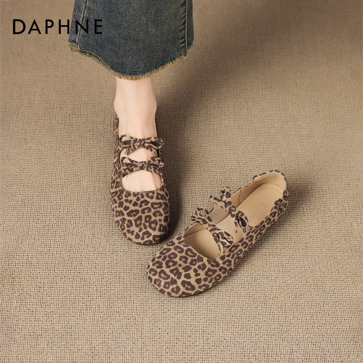 DAPHNE Туфли Мэри Джейн Low Топ Леопардовый принт Женские - изображение 5