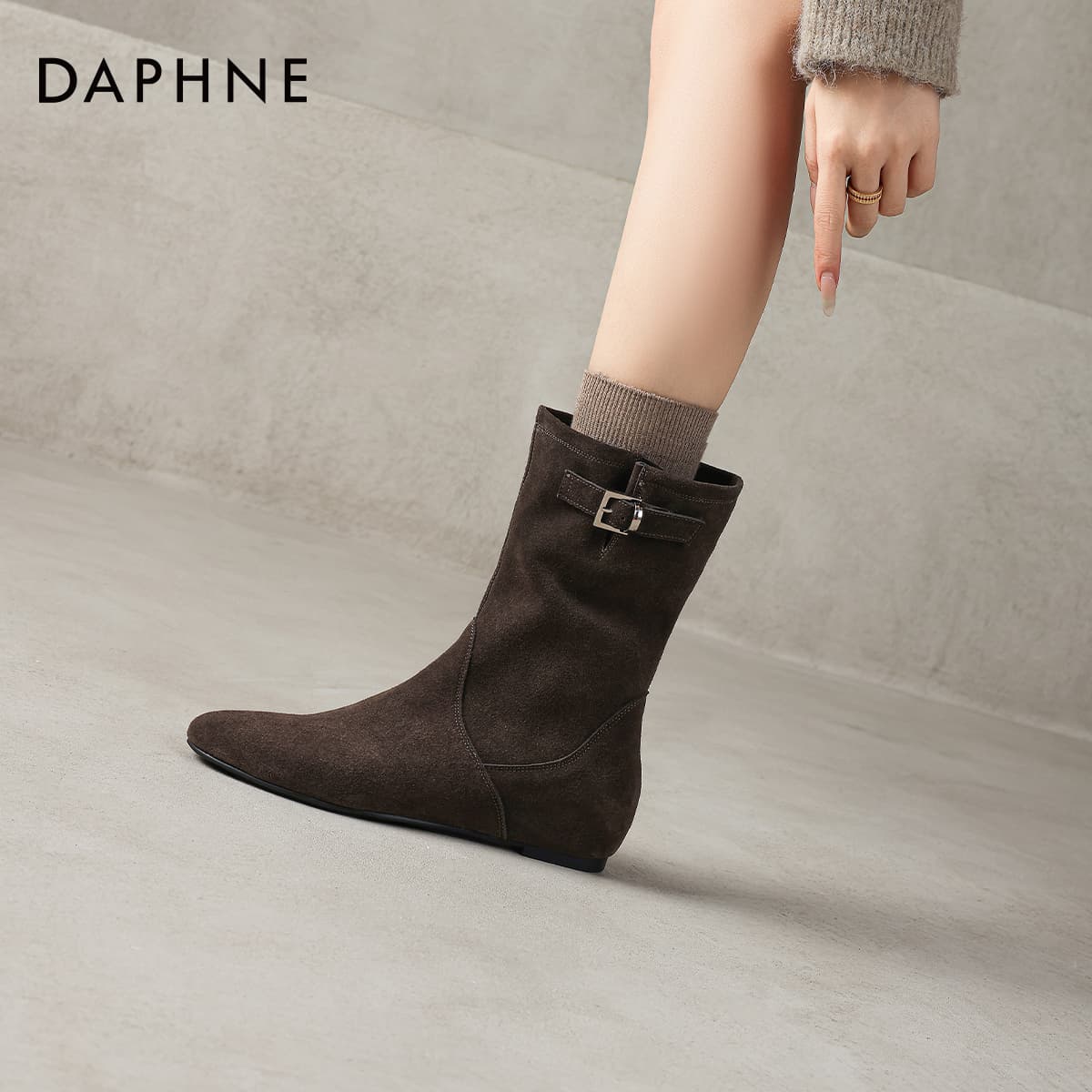 Сапоги DAPHNE Ботильоны Женские - изображение 6
