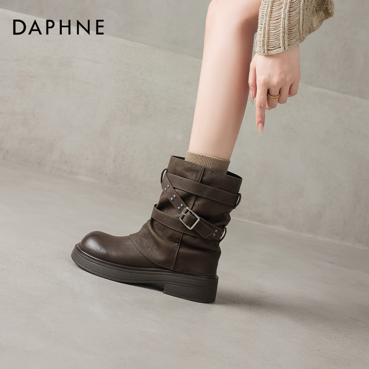 Сапоги DAPHNE Ботильоны Женские - изображение 5
