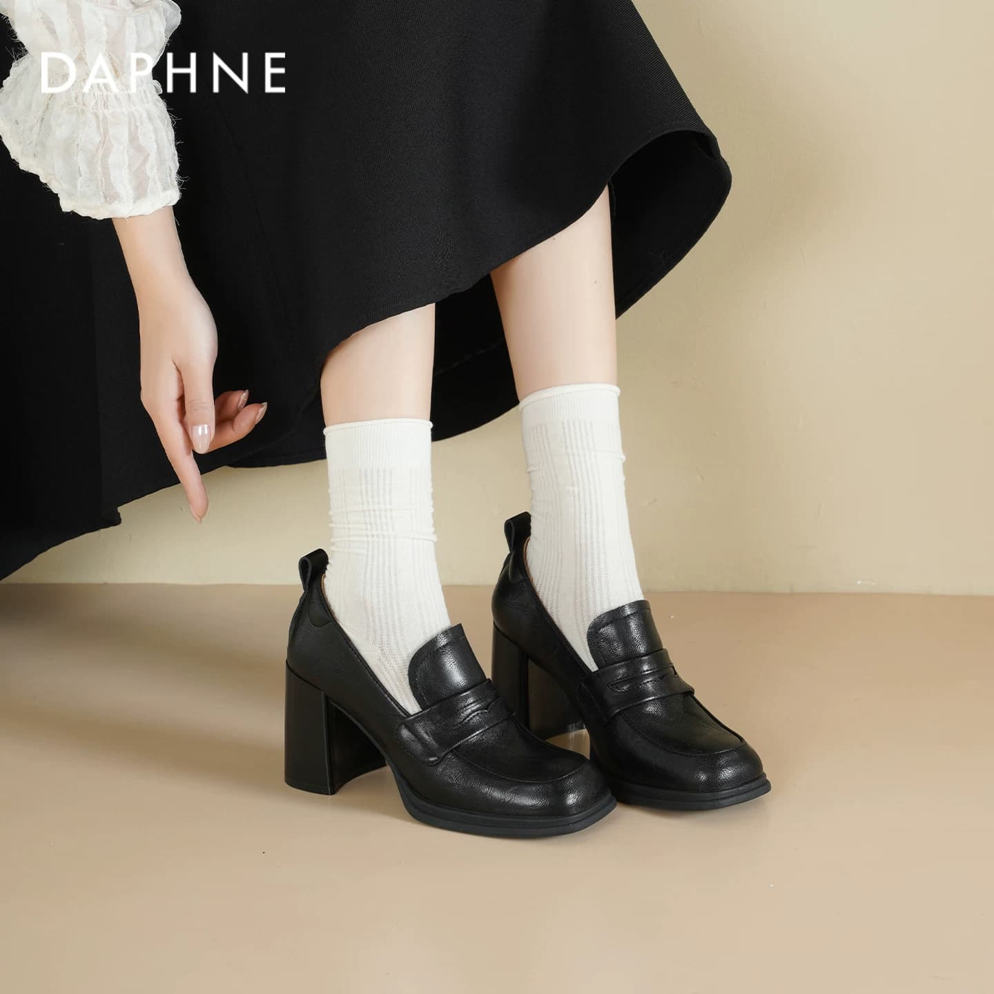 Лоферы Daphne Высокий каблук Женские туфли - изображение 4