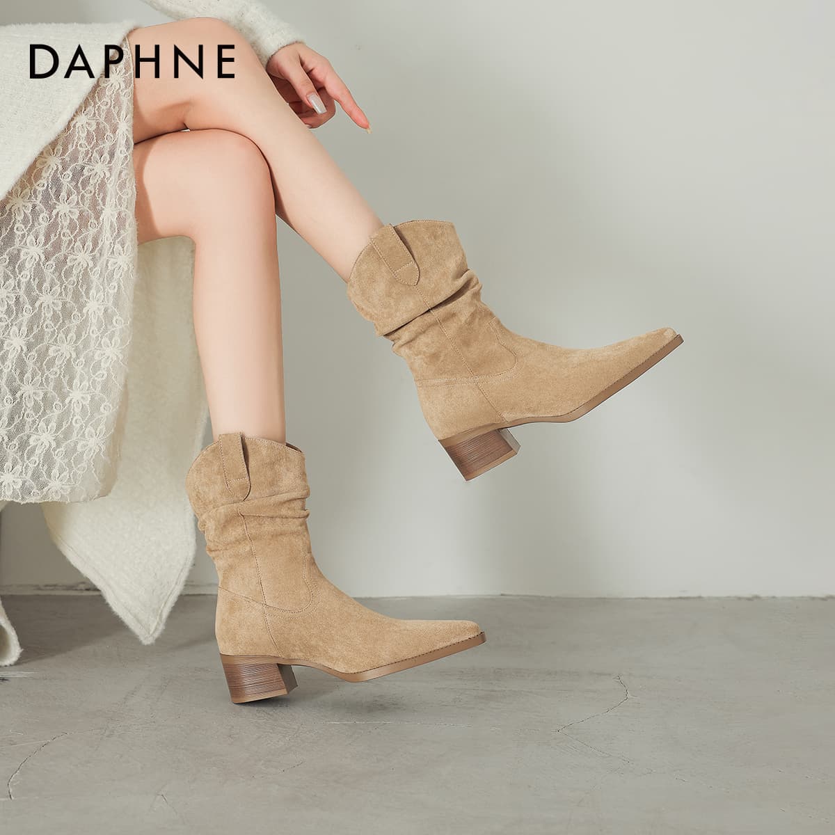 Сапоги DAPHNE Ботильоны Женские - изображение 6