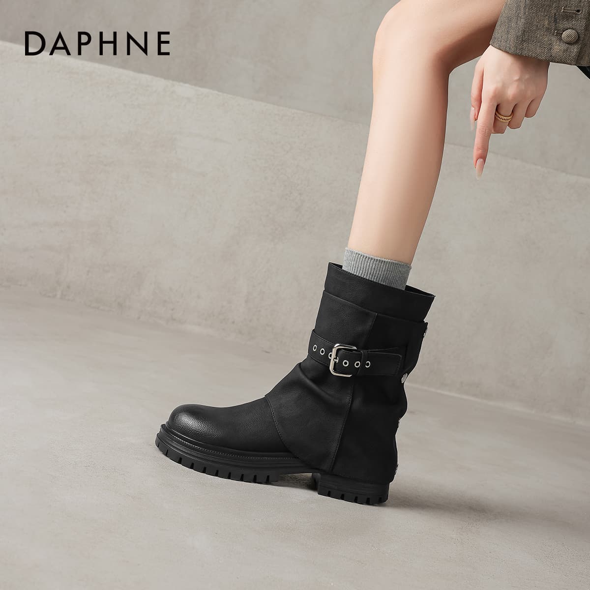 Сапоги DAPHNE Синтетическая кожа Ботильоны Женские - изображение 6