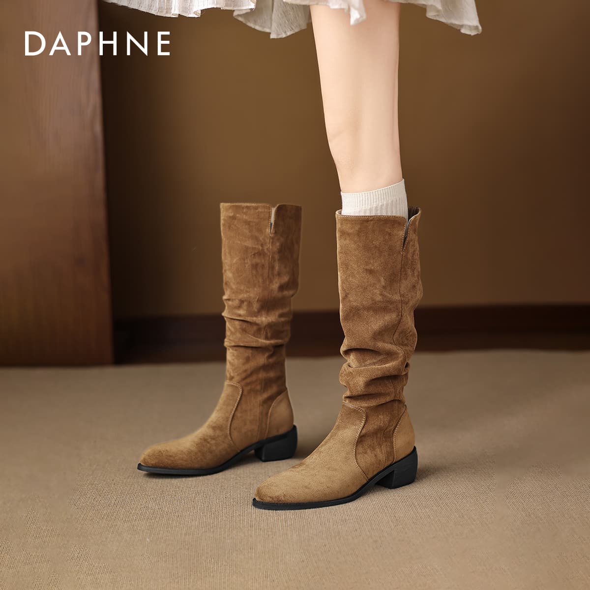 Ботинки DAPHNE Женские сапоги до колена - изображение 4