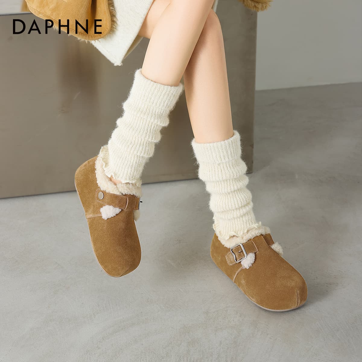 Ботинки зимние Daphne Спилок коровья кожа Сноубутсы Женские - изображение 5