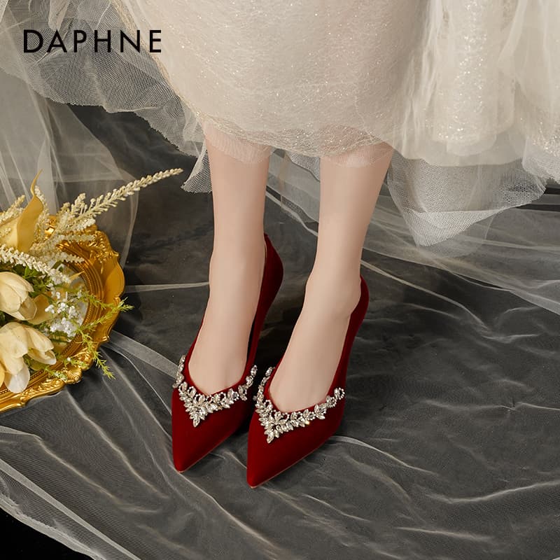 Туфли DAPHNE Высокие каблуки Low Топ Женские - изображение 7
