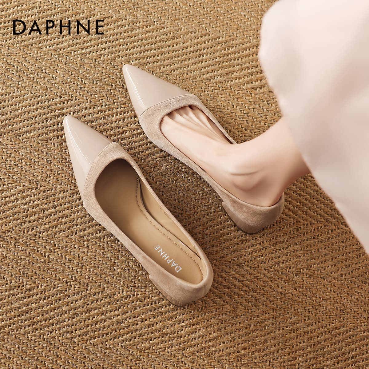 Туфли DAPHNE Высокие каблуки Нежно-розовый Женский - изображение 5