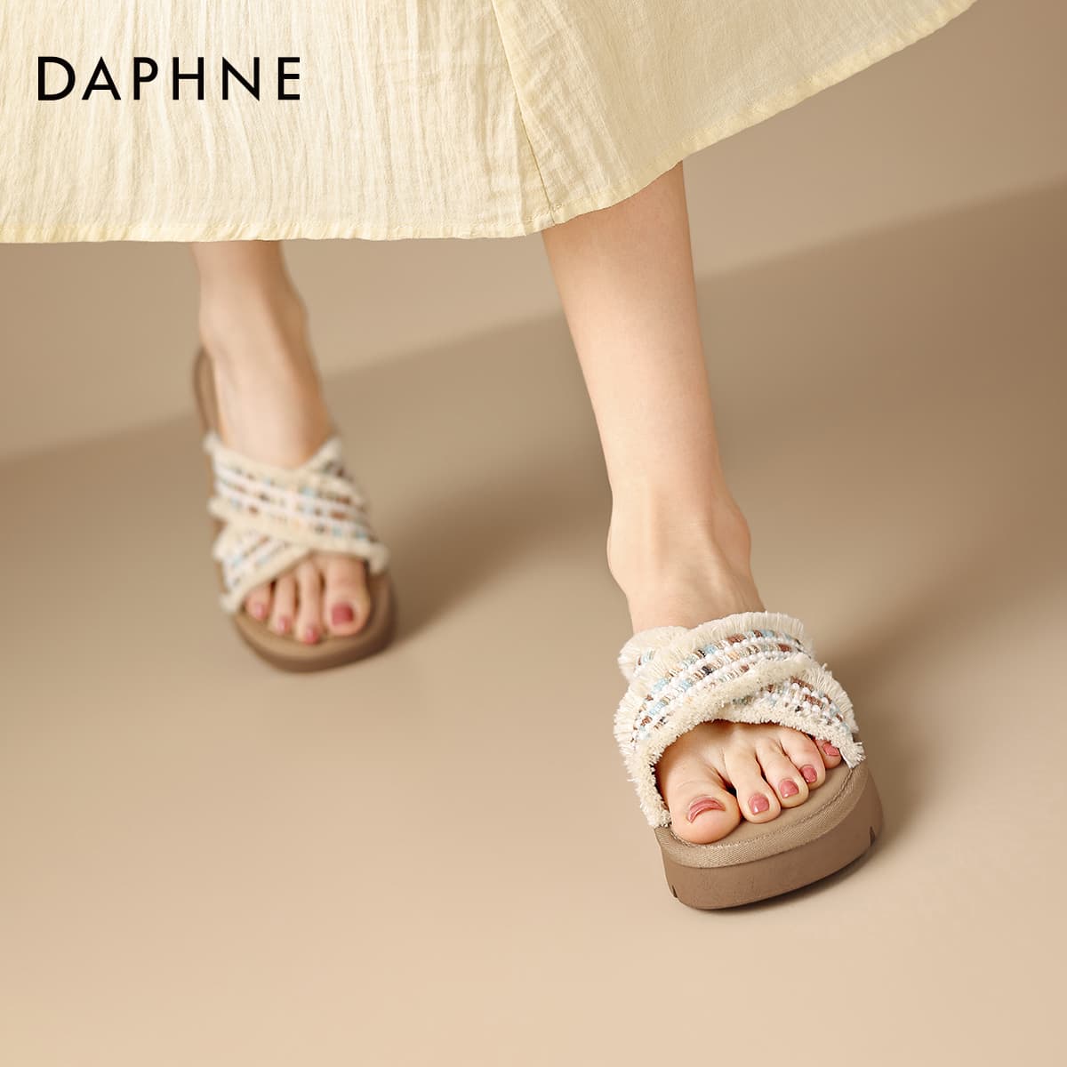 Сандалии DAPHNE Шлепанцы Orange Женские - изображение 6