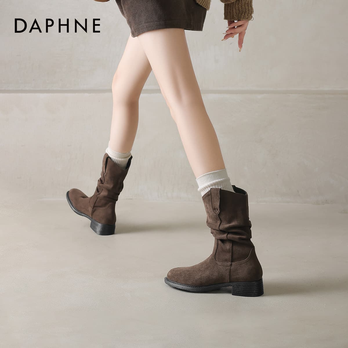 Сапоги DAPHNE Ткань Женские ботильоны - изображение 5