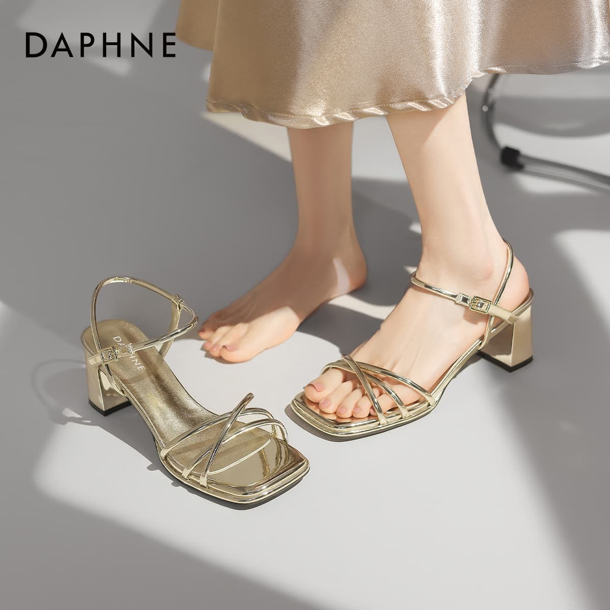 Шлёпанцы Daphne PU (полиуретан) Синтетическая кожа Одиночные Шнуровые Сандалии Женские - изображение 9