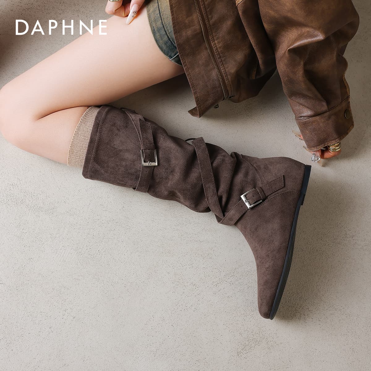 Сапоги Daphne Ткань Ботильоны Женские - изображение 7