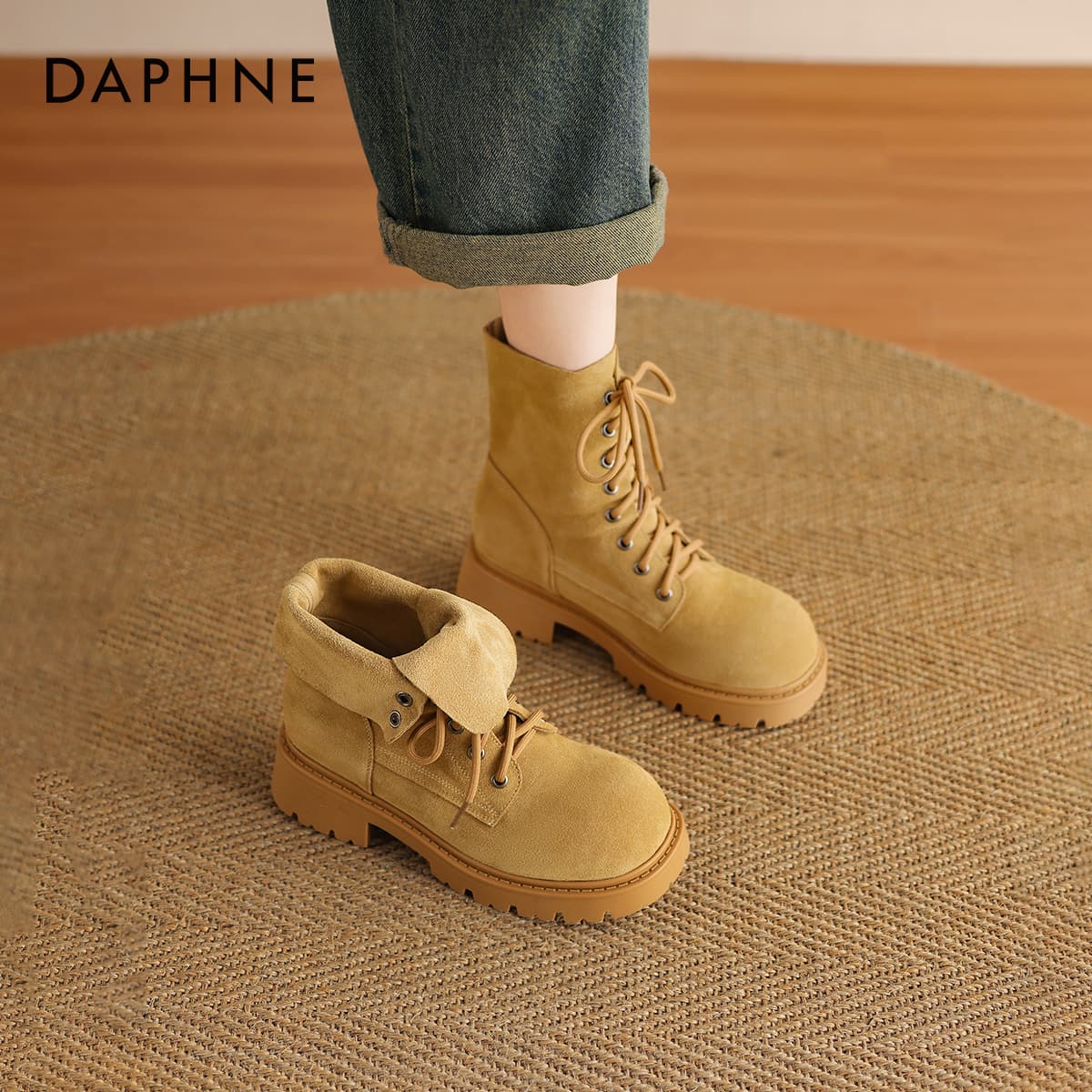Ботинки DAPHNE Армейские ботинки Женские - изображение 4