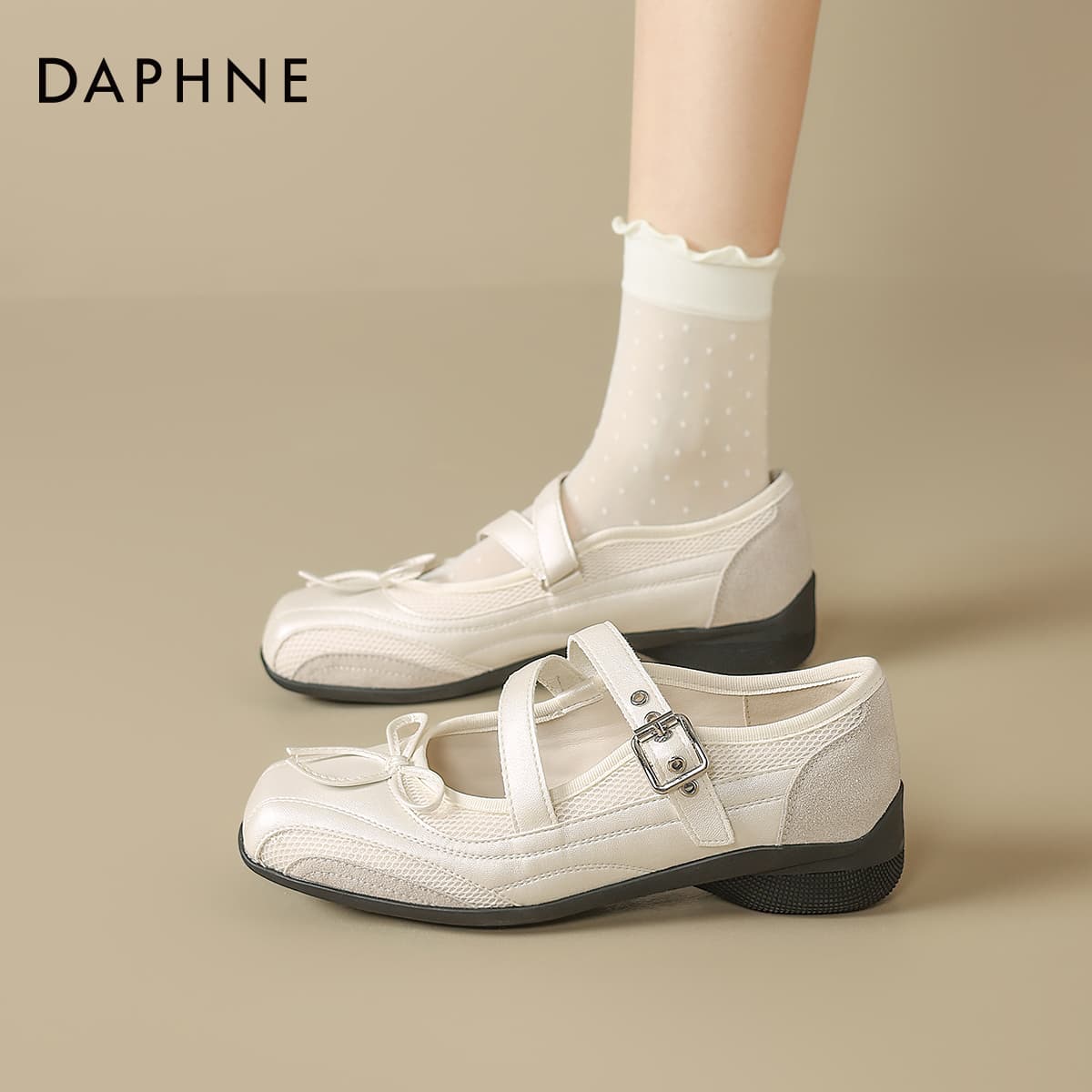 Кроссовки DAPHNE Синтетическая кожа текстиль Низкий топ Повседневная обувь Женская - изображение 6