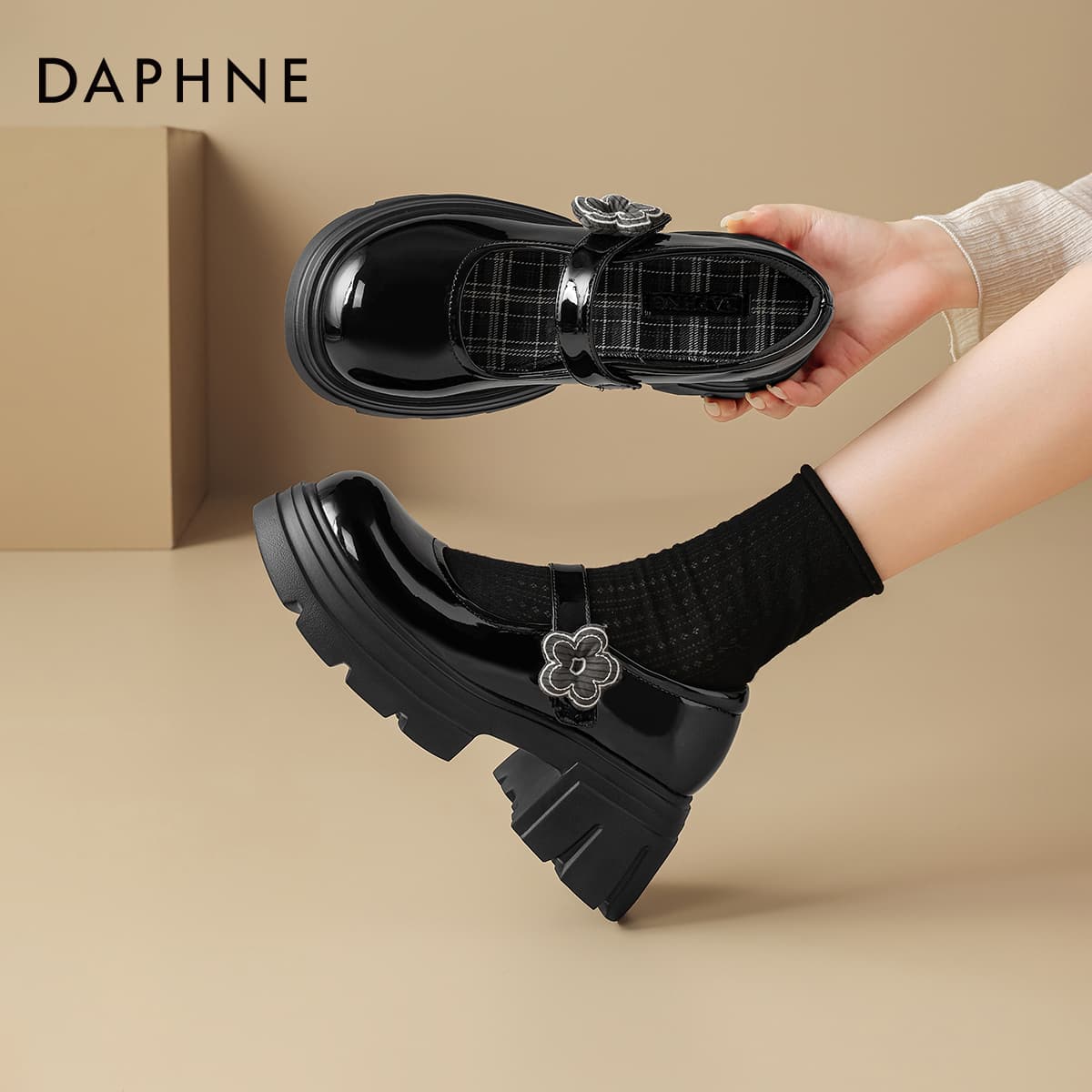 Лоферы DAPHNE Лоферы Low Топ Черный Женские - изображение 7