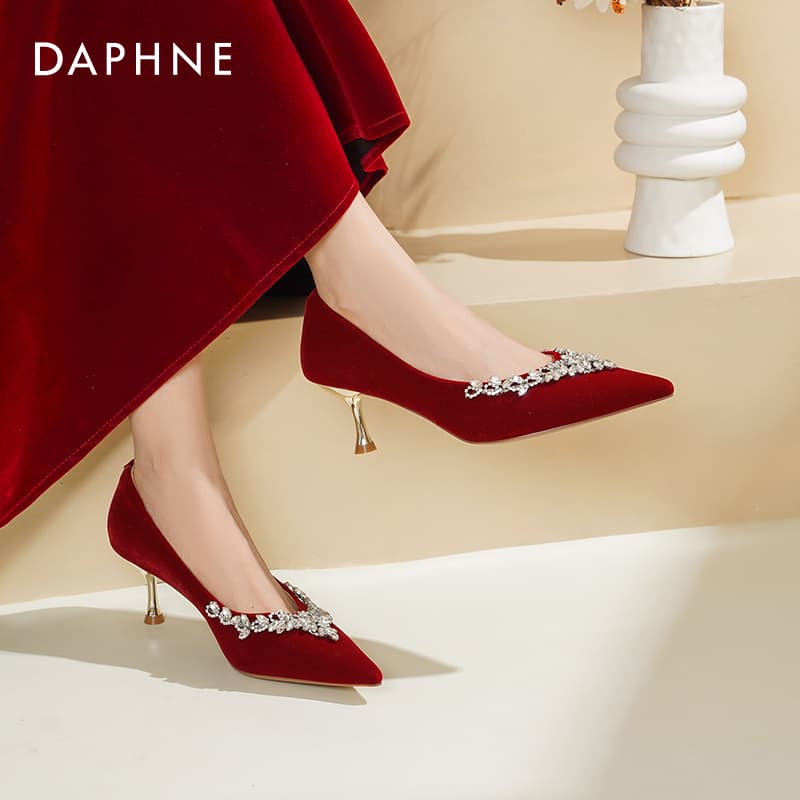 Туфли DAPHNE Высокие каблуки Low Топ Женские - изображение 4