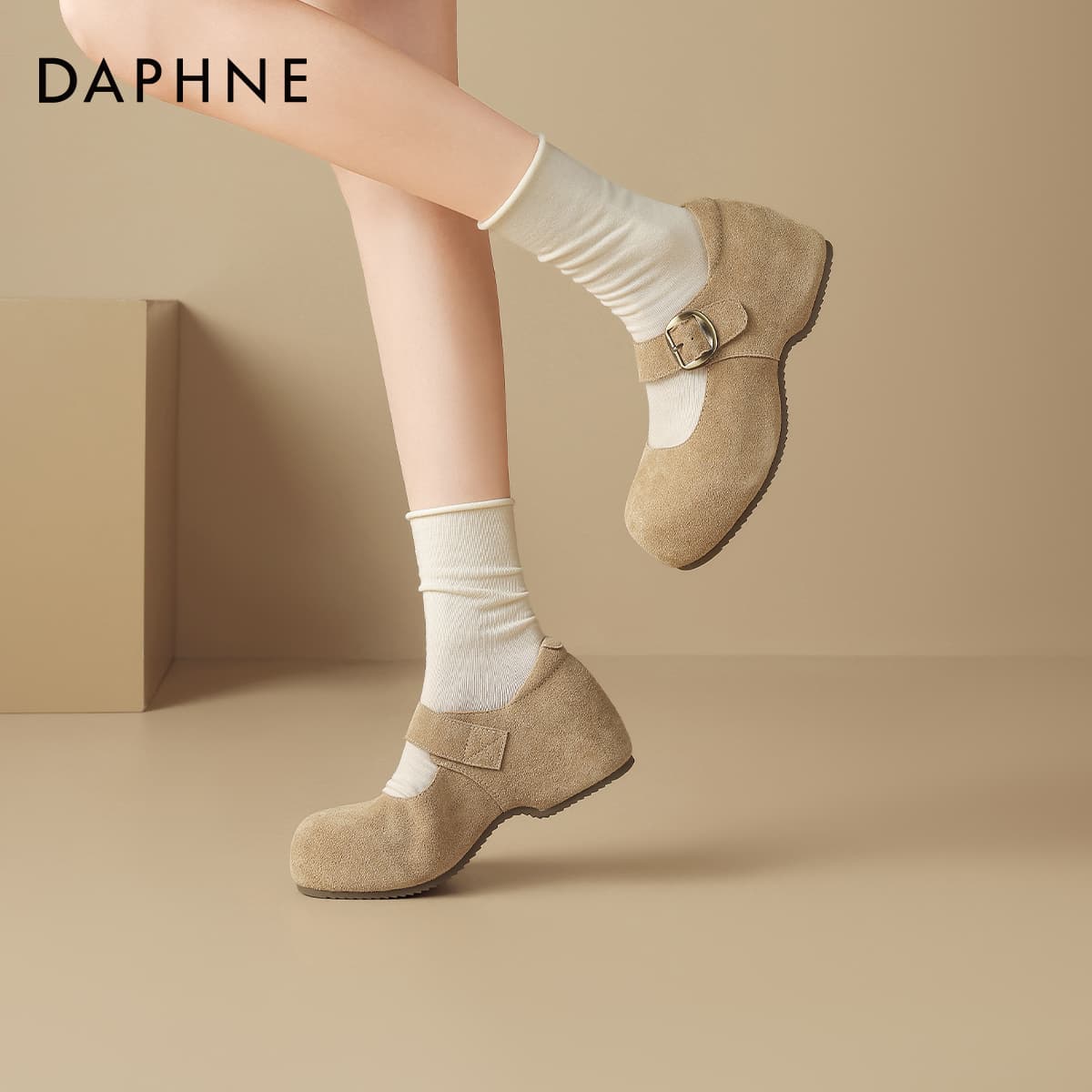 DAPHNE Mary Jane Туфли Абрикосовые Женские - изображение 4