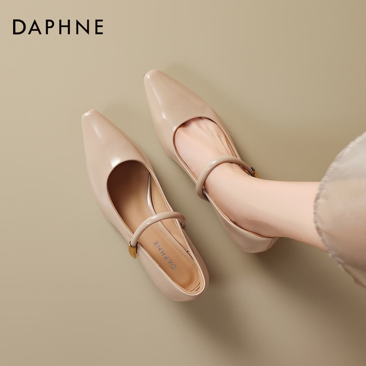 Туфли DAPHNE Высокие каблуки телесный цвет женские - изображение 4