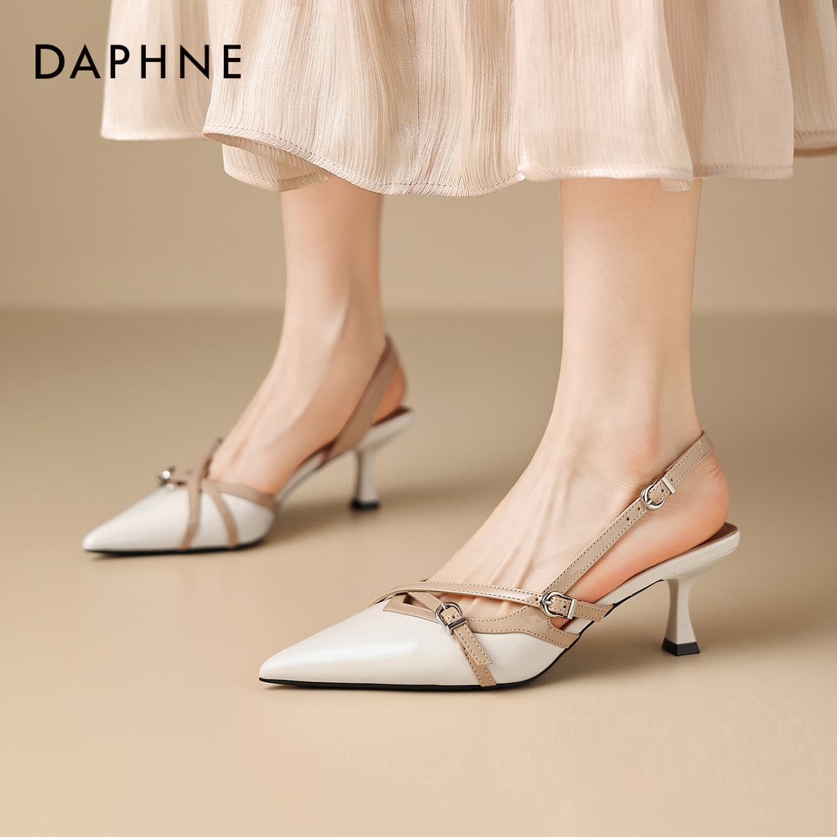 Туфли DAPHNE Синтетическая кожа Узкий каблук Высокие каблуки Женские - изображение 11