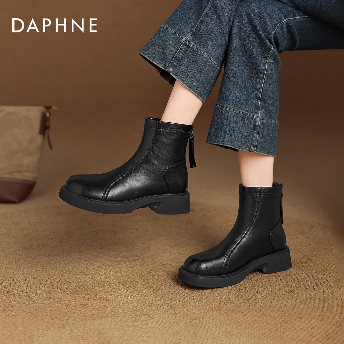 Сапоги DAPHNE Ботильоны Черный Женские - изображение 4