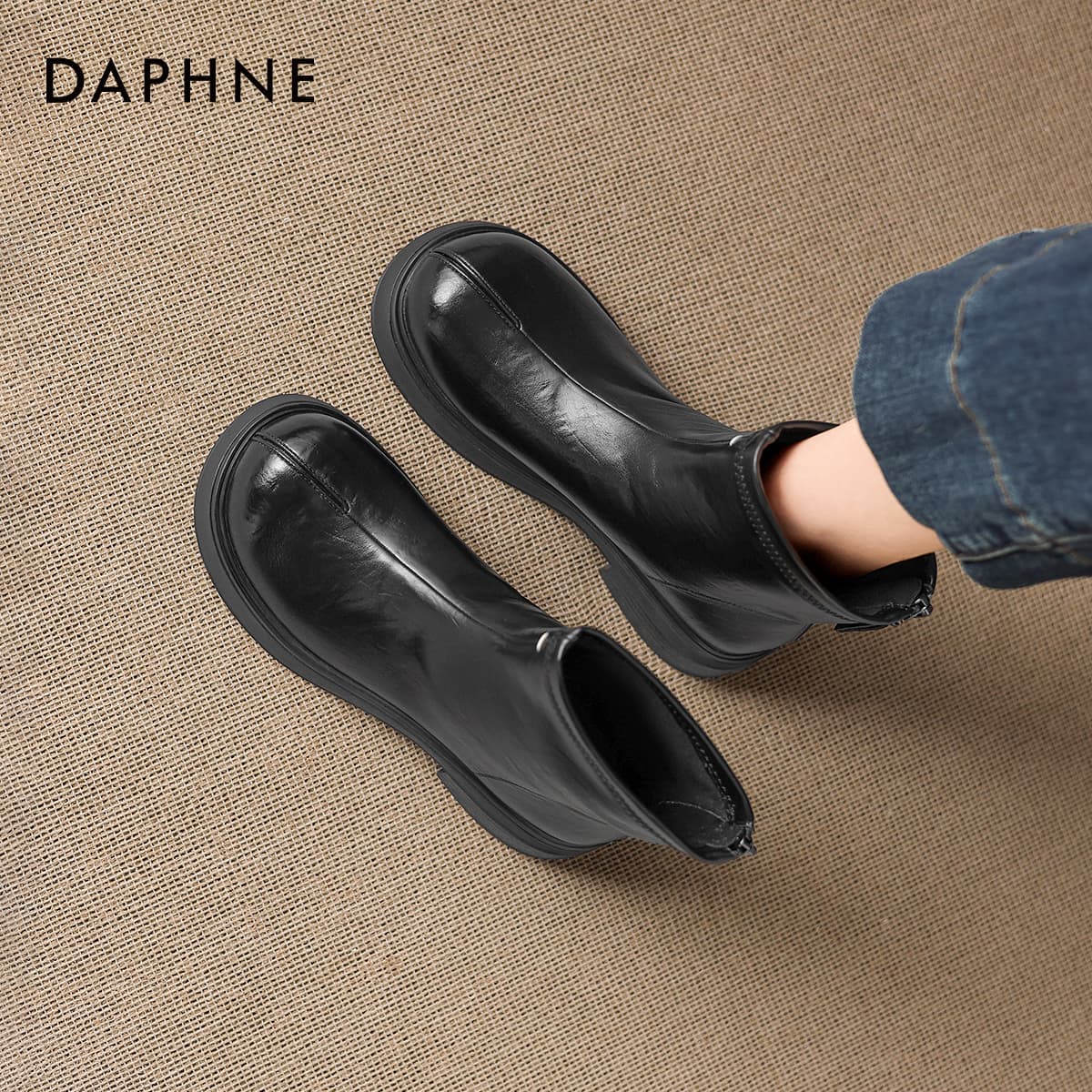 Сапоги DAPHNE Ботильоны Черный Женские - изображение 6