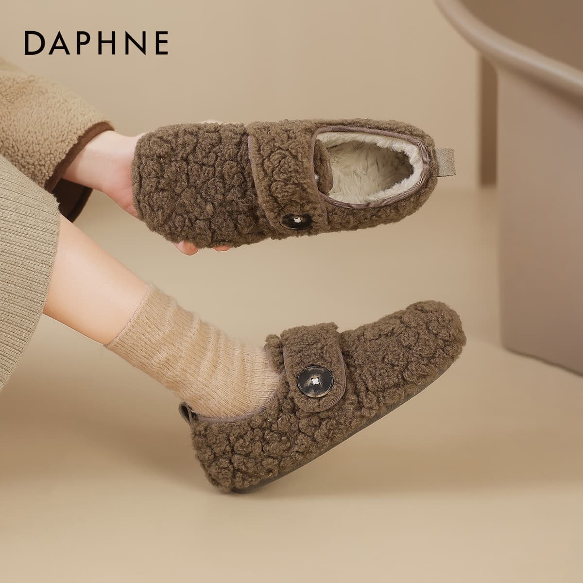 Ботинки зимние DAPHNE Женские сноубутсы из ткани - изображение 3