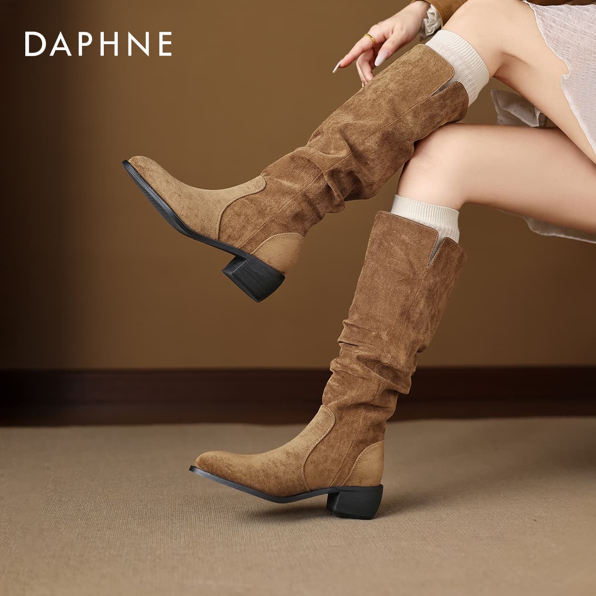Ботинки DAPHNE Женские сапоги до колена - изображение 3