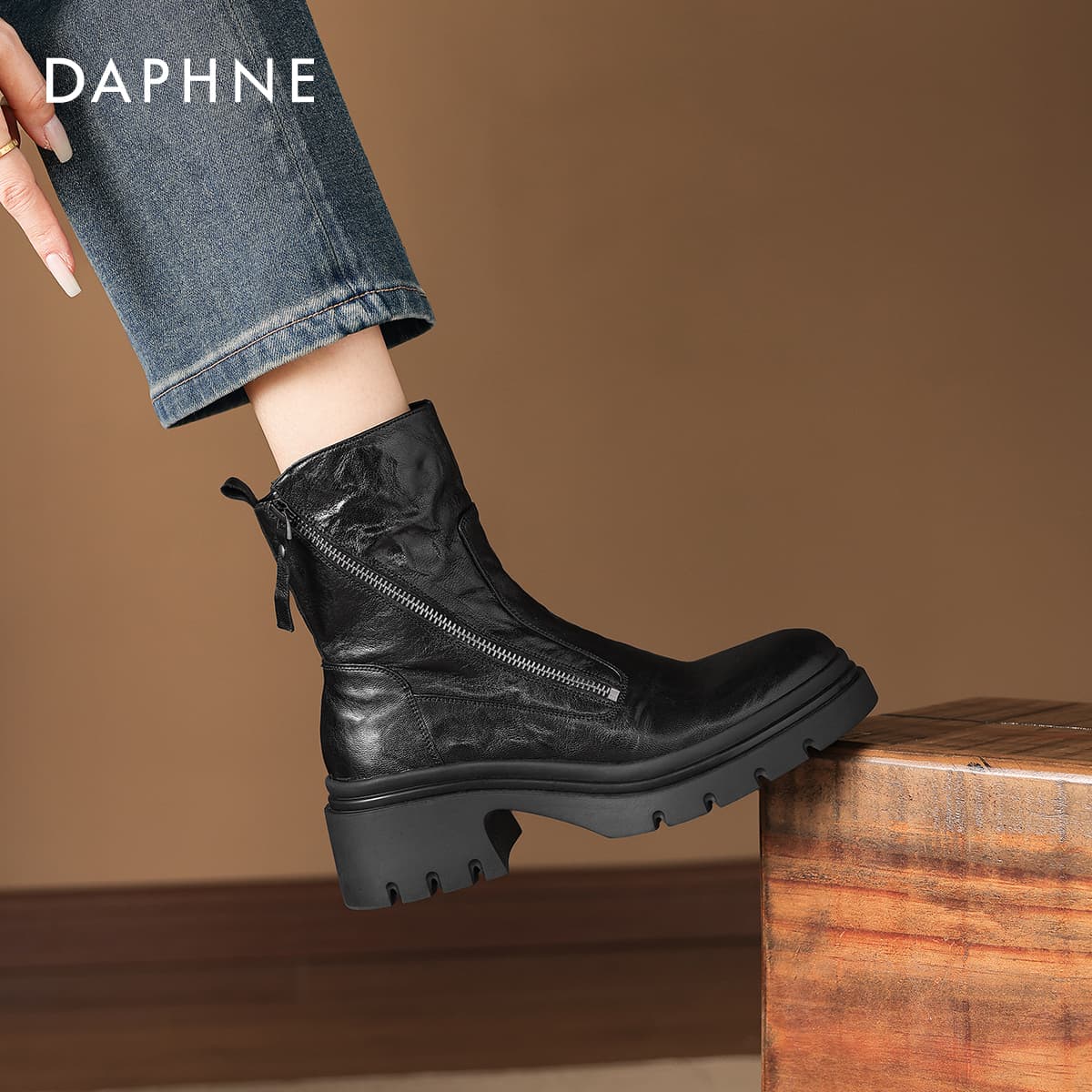 Сапоги DAPHNE Женские ботильоны из овчины - изображение 8