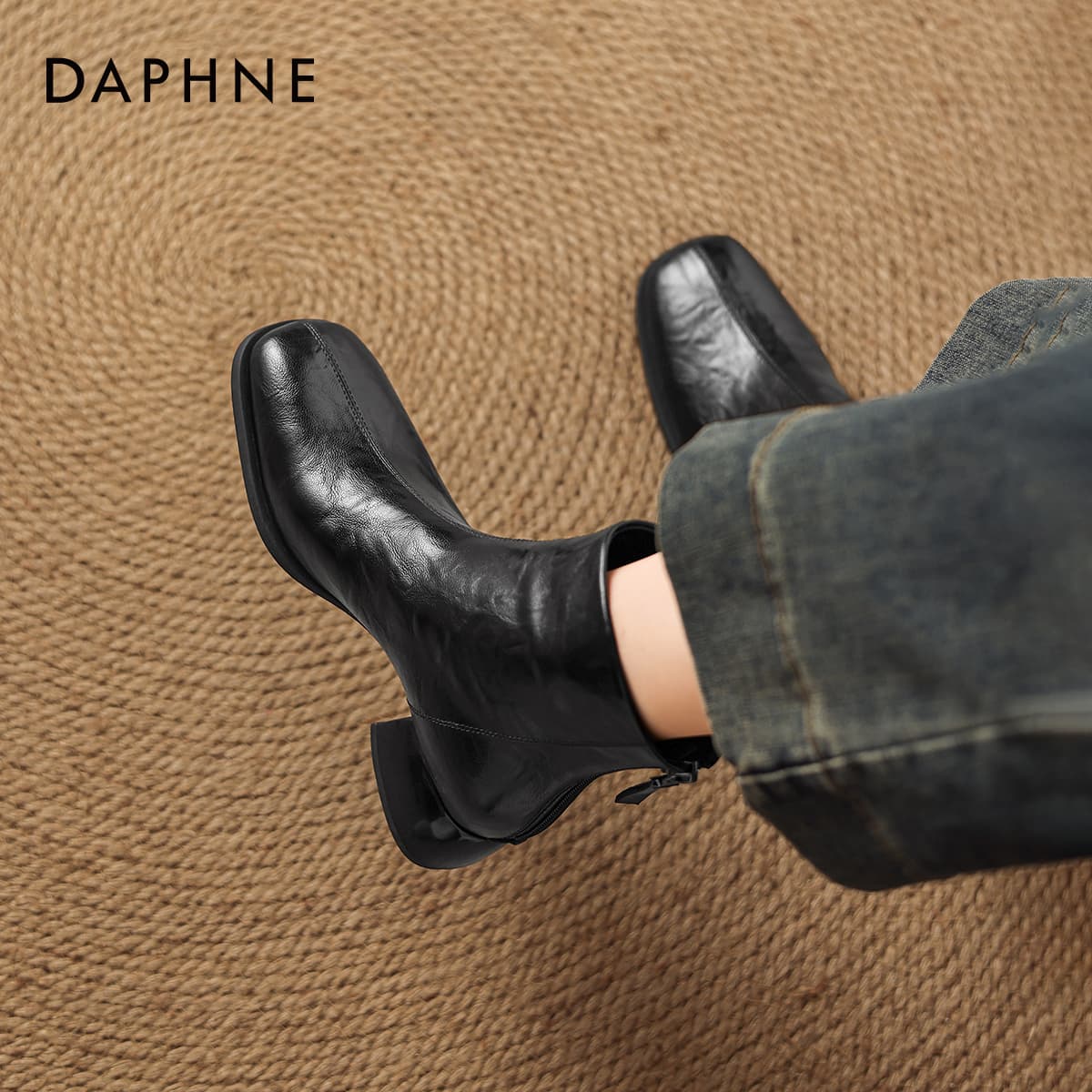Сапоги DAPHNE Ботильоны Черный Женские - изображение 7