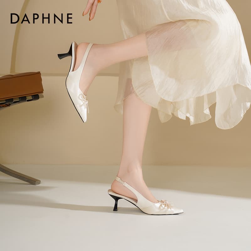 Туфли Daphne Ткань Высокие Каблуки Сандалии Женские - изображение 7