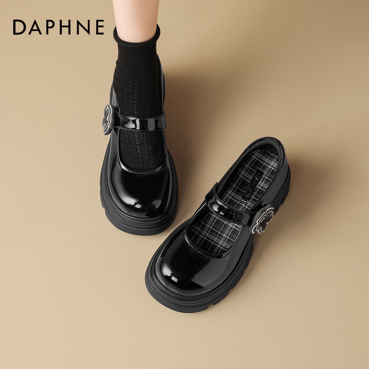 Лоферы DAPHNE Лоферы Low Топ Черный Женские - изображение 6