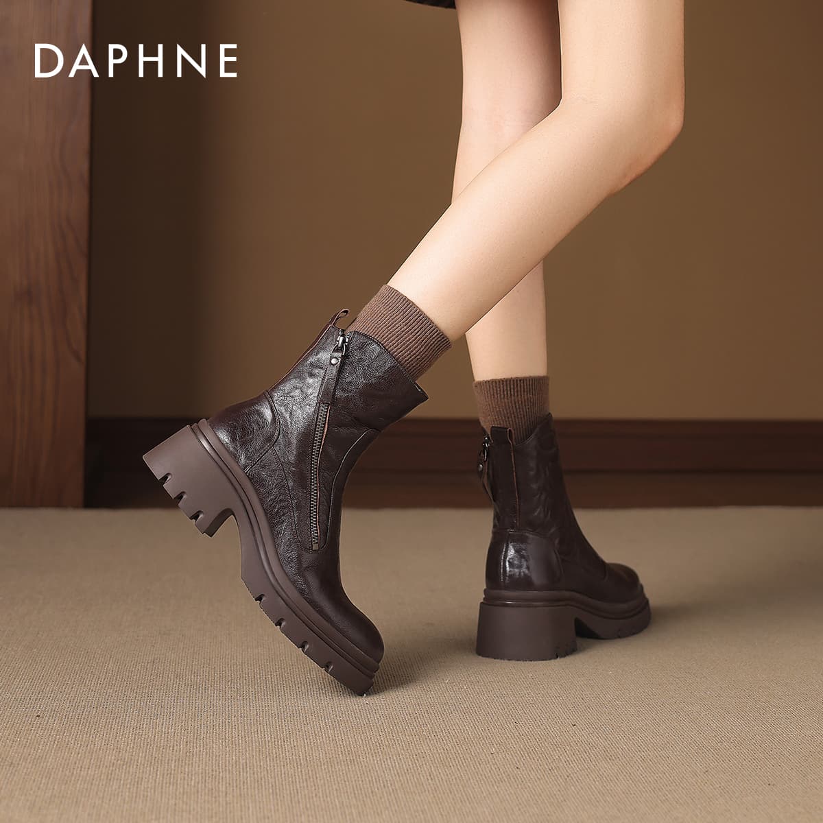 Сапоги DAPHNE Женские ботильоны из овчины - изображение 11