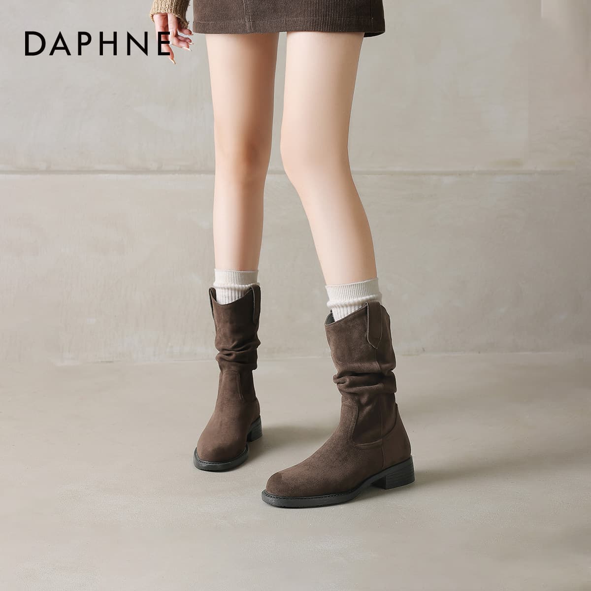 Сапоги DAPHNE Ткань Женские ботильоны - изображение 4