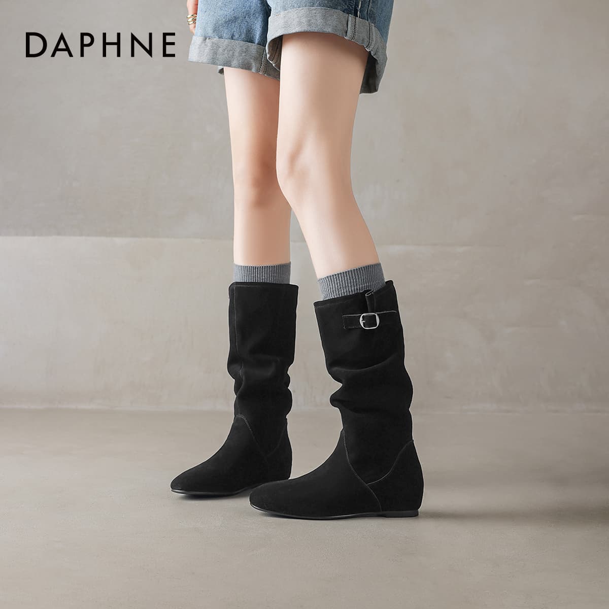 Ботинки DAPHNE Женские сапоги до колена - изображение 3