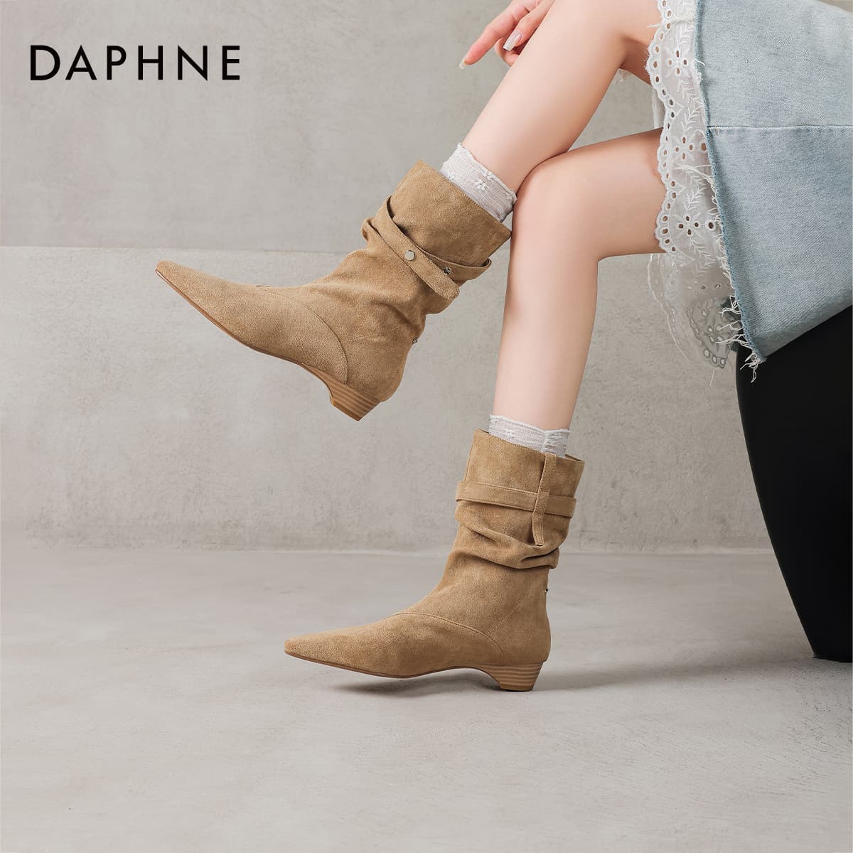 Сапоги DAPHNE Ботильоны Женские - изображение 9