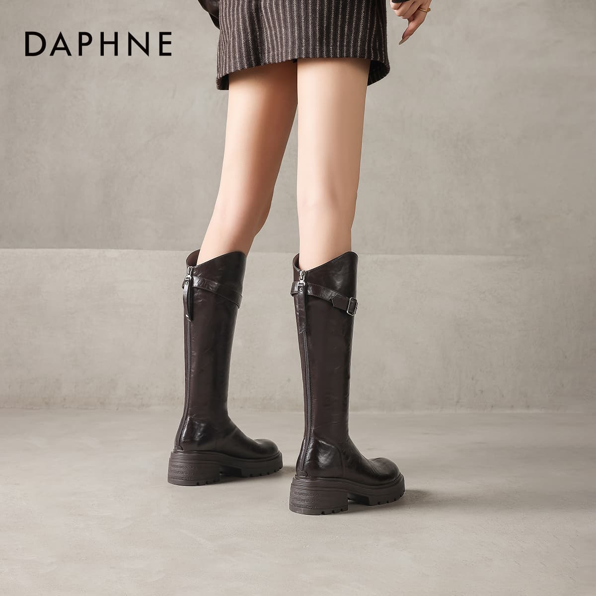 Ботинки DAPHNE Колено High Ботинки Женские - изображение 4