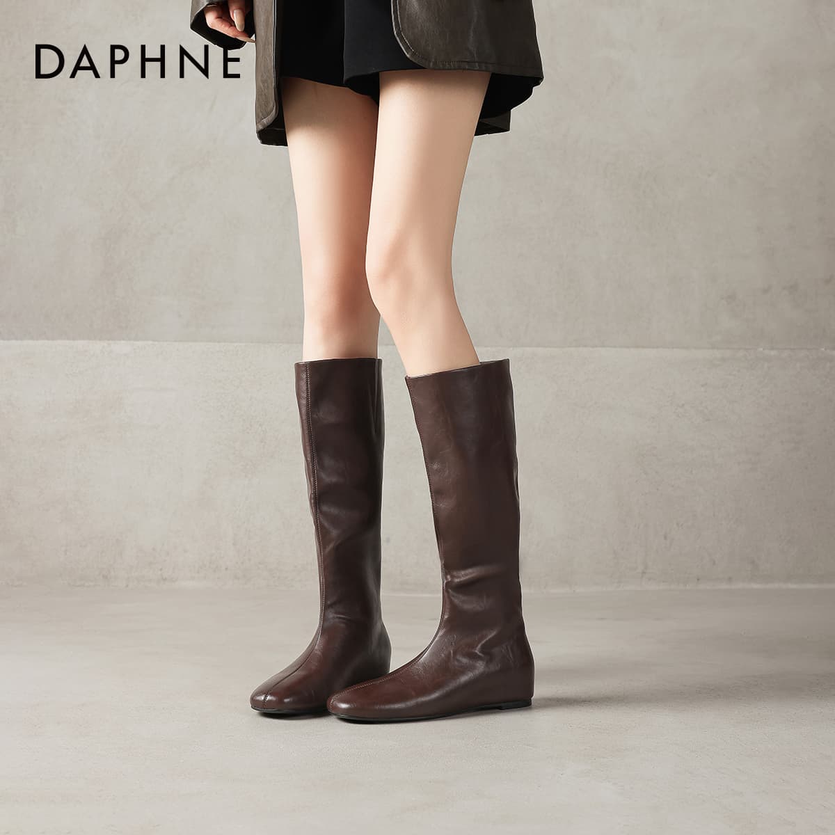 Ботинки DAPHNE Колено High Ботинки Женские - изображение 7