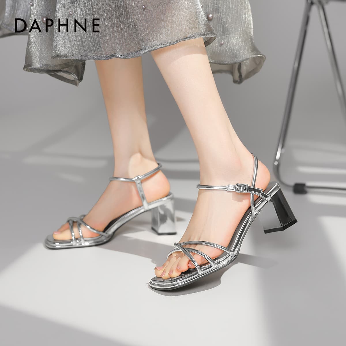 Шлёпанцы Daphne PU (полиуретан) Синтетическая кожа Одиночные Шнуровые Сандалии Женские - изображение 6