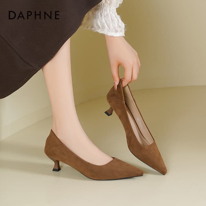 Туфли DAPHNE Высокие каблуки Low Топ Женские - изображение 6