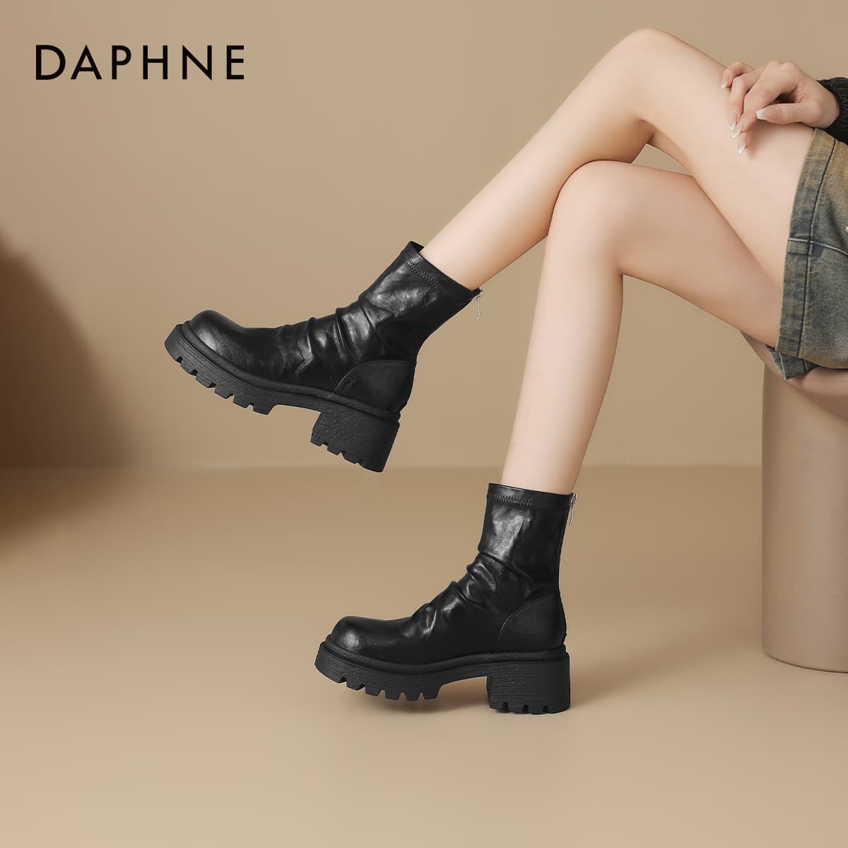 Сапоги Daphne Синтетическая кожа Ботильоны Женские - изображение 3