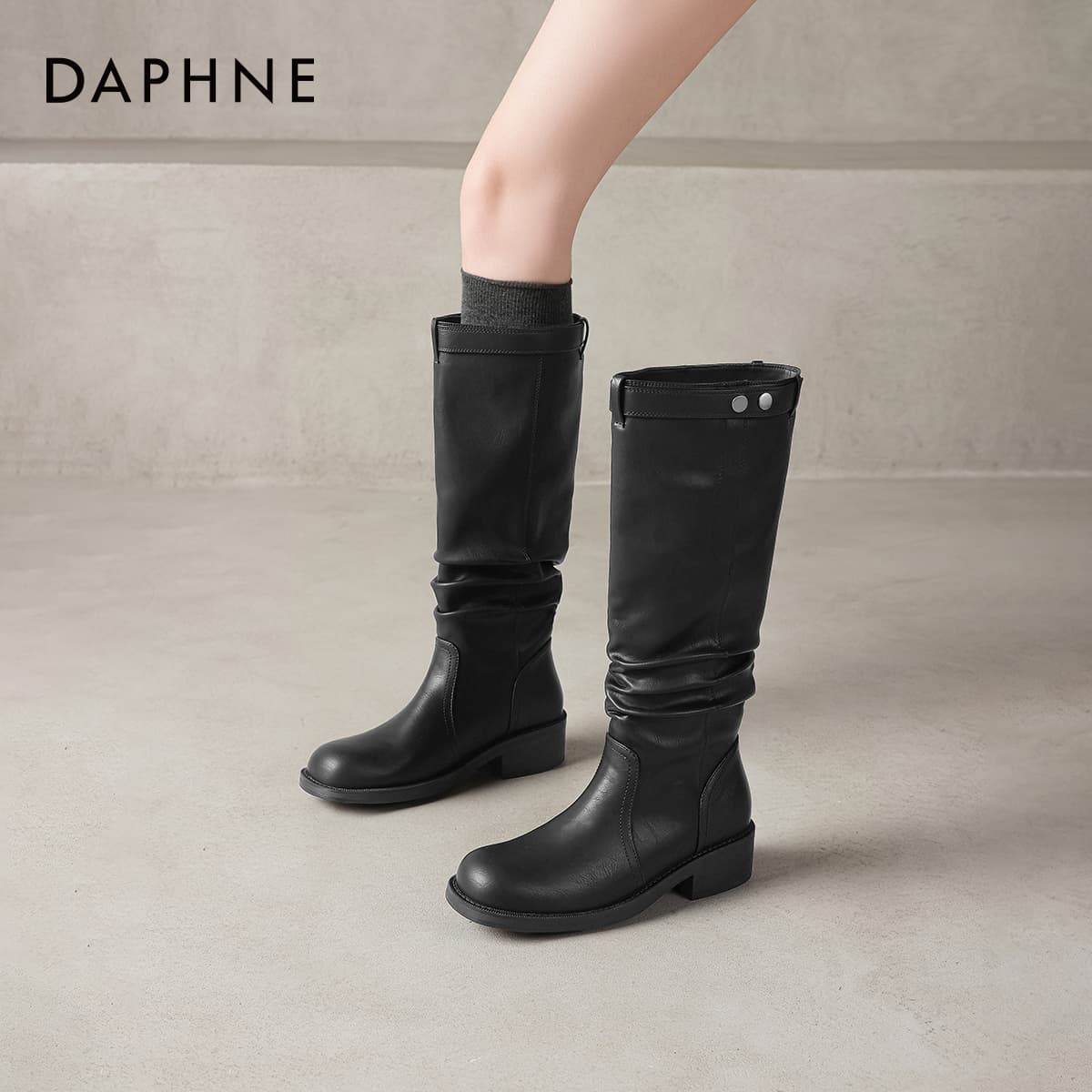 Ботинки DAPHNE Колено High Ботинки Женские - изображение 4
