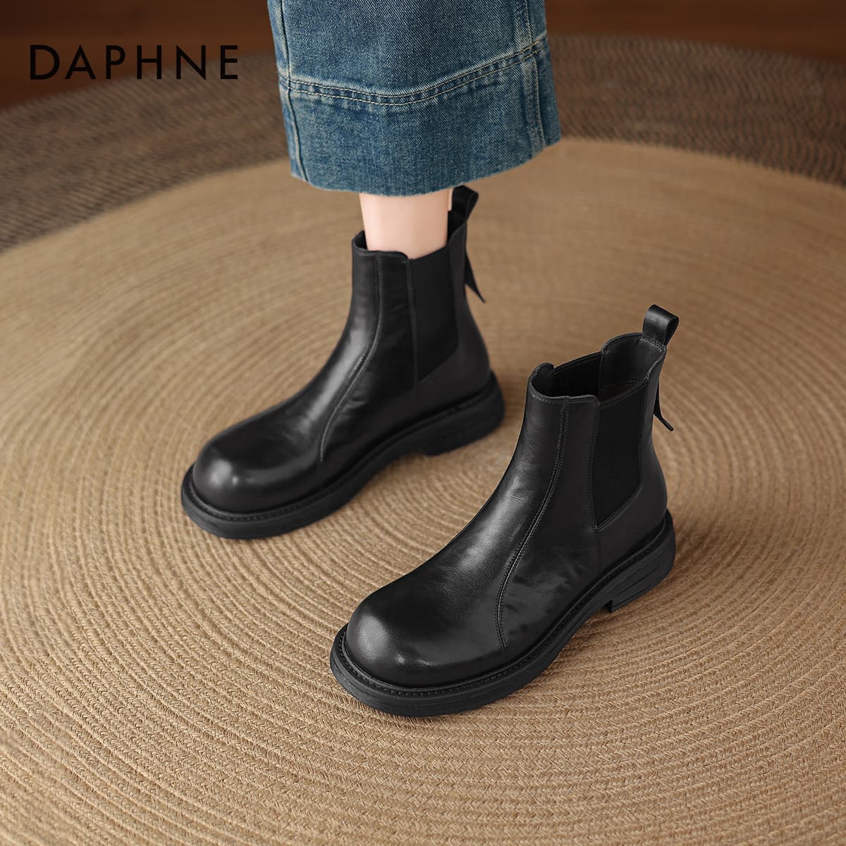 Сапоги DAPHNE Женские ботильоны из синтетической кожи - изображение 4