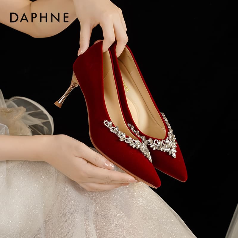 Туфли DAPHNE Высокие каблуки Low Топ Женские - изображение 8