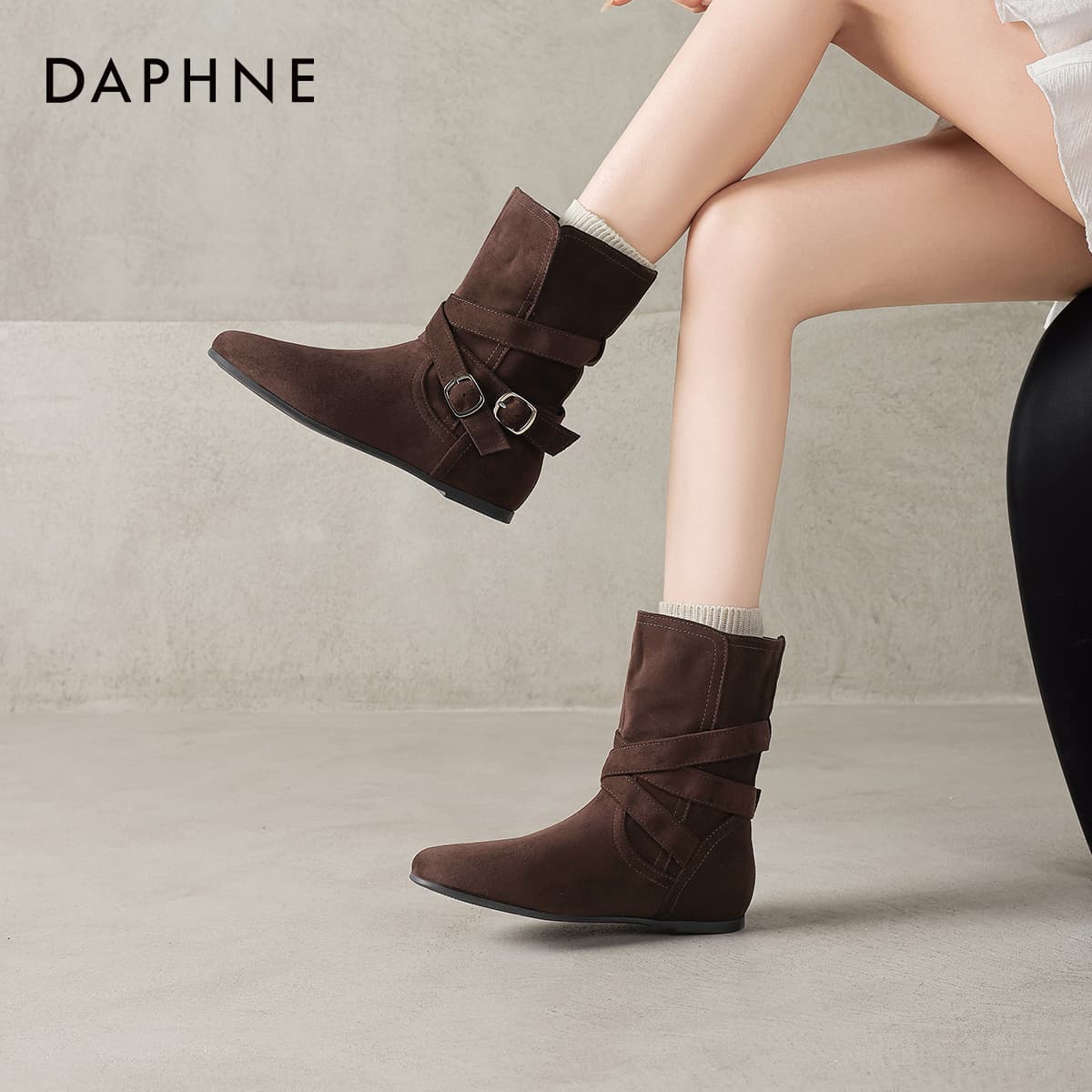 Сапоги DAPHNE Ботильоны Женские - изображение 3