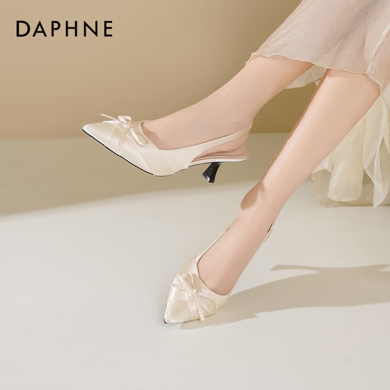 Туфли Daphne Ткань Высокие Каблуки Сандалии Женские - изображение 6