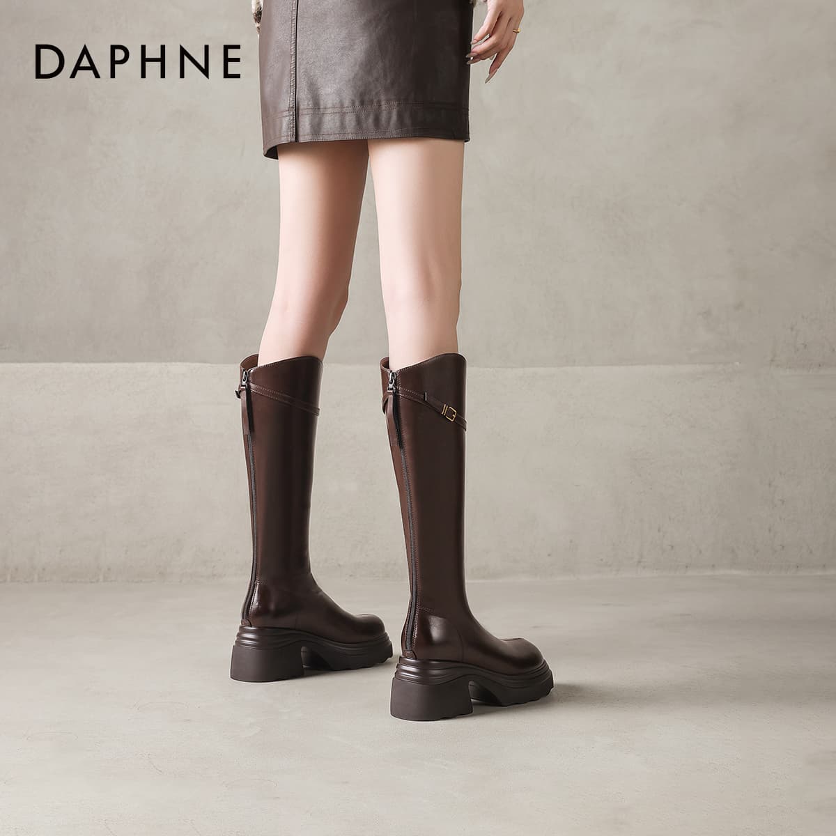Ботинки DAPHNE Колено High Ботинки Женские - изображение 6