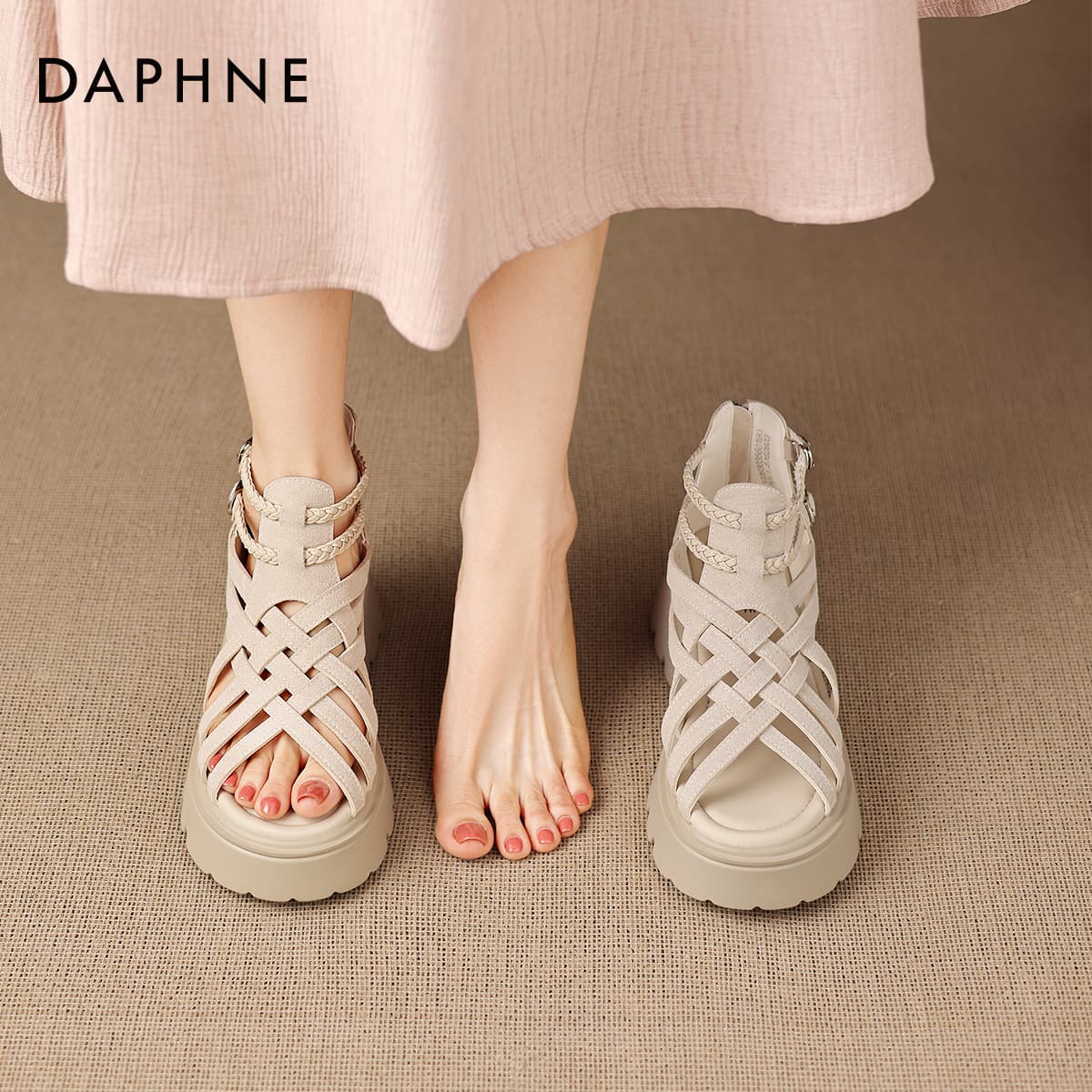 Сандалии Daphne Женские сандалии-гладиаторы - изображение 9