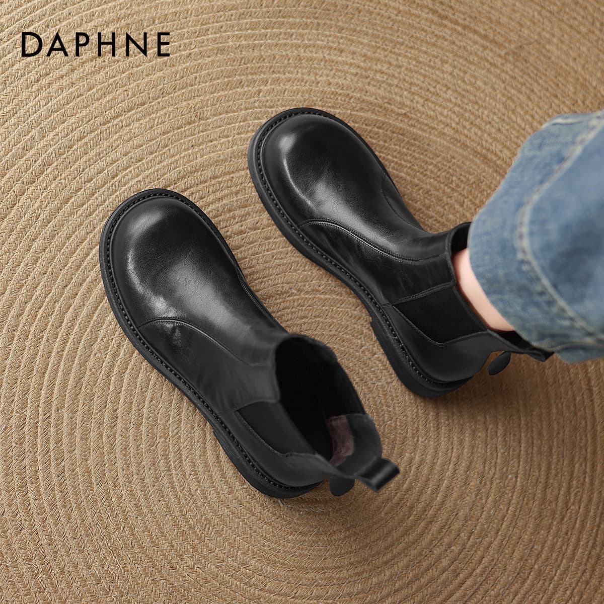 Сапоги DAPHNE Женские ботильоны из синтетической кожи - изображение 3